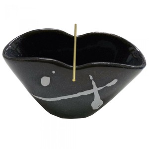 薫寿堂 うずまき用香立(波のしずく(黒)) 1200