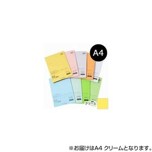 オストリッチダイヤ リッチライト 極厚カラーペーパー A4 クリーム 50枚パック入 GC-A45