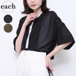 ラスト再入荷【each　新作入荷】綿混ボイルボレロ　2025SS 羽織　　each東京