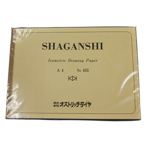 オストリッチダイヤ 5ミリシャガン紙 A4 50枚綴/冊 シ- 451