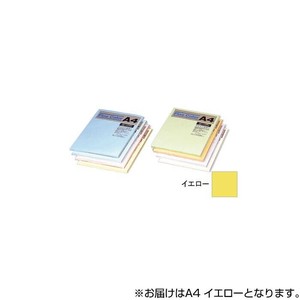 オストリッチダイヤ ニューファインカラーPPC用紙 A4 イエロー 500枚入 FYE5-A4