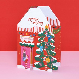 ラズベリーブロッサム グリーティングカード Merry Christmas Elves Workshop 【クリスマス】