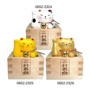 万古烧 动物摆饰 招财猫 日本制造