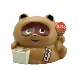 【数量限定品・大特価】ファンシー蚊とり器 福たぬき(蚊取りマット付)【日本製・萬古焼】