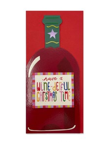 ラズベリーブロッサム グリーティングカード Have a wine-derful【クリスマス/イギリス製】