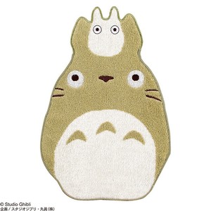 スタジオジブリ となりのトトロ トトロ型 ミニタオル　グリーン　ダイカットタオル