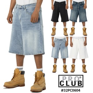 PROCLUB バギー デニムハーフパンツ (Heavyweight Baggy Fit Denim Short) プロクラブ #32PC0604