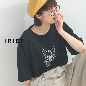 T 恤/上衣 刺绣 狗 春夏