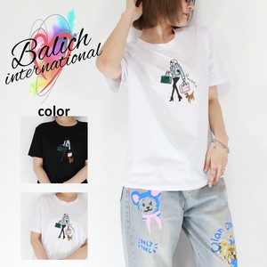 【2025年 新作 Tシャツ】トラベルガール イラストTシャツ