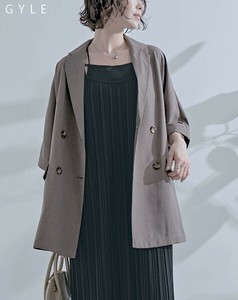 【全3色展開x2サイズxセットアップ対応】2025年新作！スタンドカラー半袖サマージャケット　夏ジャガード