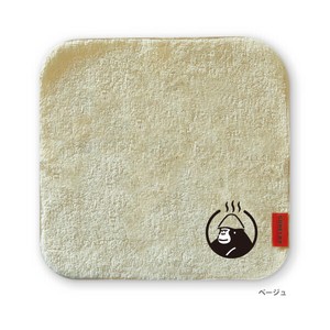 Face Towel Public Bath Toweling handkerchief Beige Made in Japan
