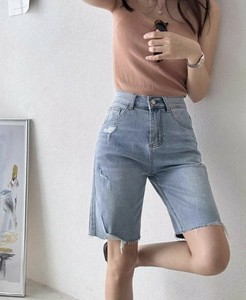 Denim Knee-Length Pant [S/S NEW]