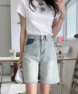 Denim Knee-Length Pant Pocket [S/S NEW]