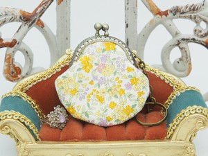 化妆包 口金包 花卉图案