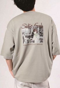 レコードショップガールポンチT　Tシャツ　半袖　クルーネック　冷感