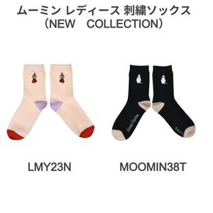 【ムーミン Moomin】レディース 刺繍 ソックス 【新コレクション】
