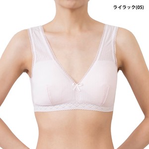 風のシンフォニー/ファーストコットン ノンワイヤーブラ ソフトカップ付き 吸汗速乾 <日本製>
