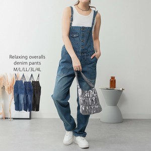 【年間5000本売れるサロペット】ゆるサロペットデニムパンツ オーバーオール/デニム/ジーンズ/ボトムス