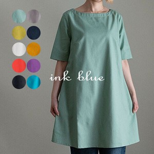 Casual Dress Tunic COLOR A-Line Linen Linen-blend