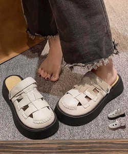 国内即納 フィッシャーマンサンダル厚底 レディース