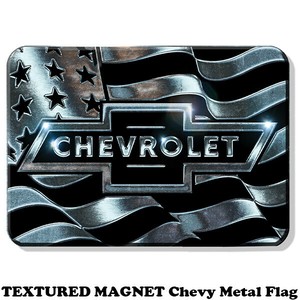 テクスチャード マグネット Chevy Metal Flag【シボレー】