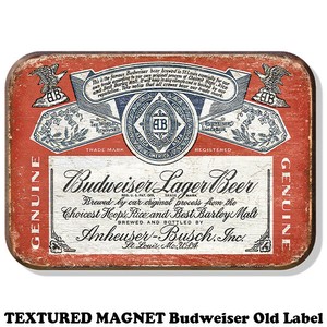 テクスチャード マグネット Budweiser Old Label【バドワイザー】