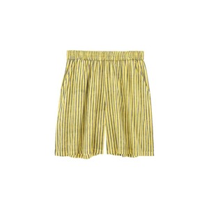 ショートパンツ ストライプブロックプリント イエロー 11725007080