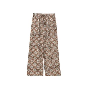 パンツ コンフィーブロックプリント ダスティピンク 16725007078