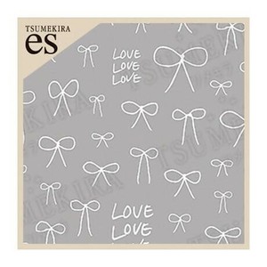 TSUMEKIRA(ツメキラ) ネイルシール es 手書きリボン 白 ES-RBN-001