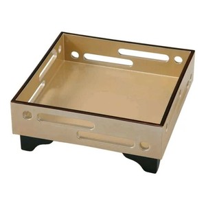 5.5寸角すかし盛器　パールシルバー　53700222
