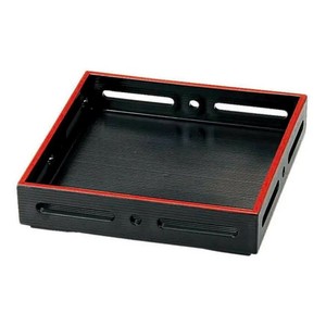 5寸千筋すかし盛器　黒天朱　21010841
