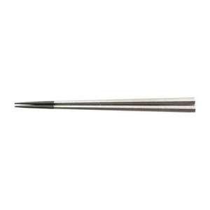PBT22.5cm七角箸　シルバー　30010380