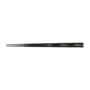 PBT22.7cm面彫箸　黒輝き　30010920