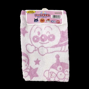 Hand Towel Purple Anpanman Face