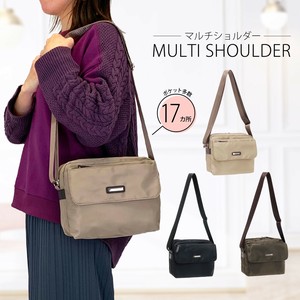 再入荷  横 ショルダー バッグ シンプル 無地 ミセスバッグ