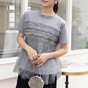 チュールフリルドッキング Tシャツ