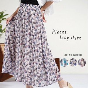 Skirt Patterned Pleated skirt [2025 NEW]