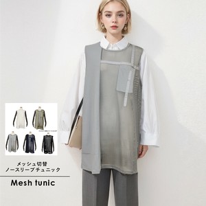 Tunic Tunic Sleeveless Mesh Switching
