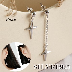 Pierced Earrings Silver Post One size fits all Unisex