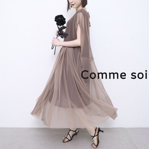 ■comme soi（コムソワ）■チュールワンピース 2025新作