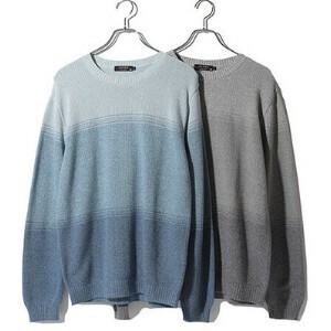 グラデーション総柄クルーネック　「ALPHA」アルファー