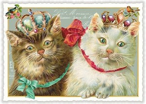 Postcard Cats Cat Lame Die-cut