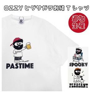 【予約販売】追加生産★可愛さバツグン★OZZYヒゲサガラ刺繍Tシャツ(6月納品)【2025年春夏新作商品】