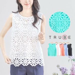 2025年新商品 T 恤/上衣 花朵 无袖上衣 L尺寸