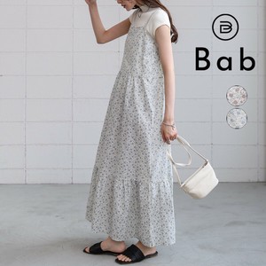 【SALE】花柄キャミワンピース◇綿の肌触りの良さと通気性で軽やかな素材感