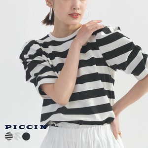 T 恤/上衣 针织衫 褶边/木耳边 春夏