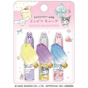 ■2025SS　先行予約■　サンリオキャラクターズ　チャーム付き鉛筆キャップ　チマチマスイーツピンク