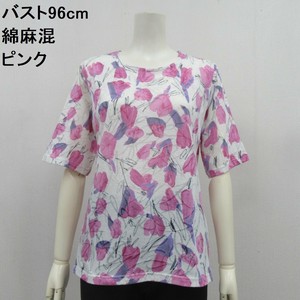 T-shirt Floral Pattern Cotton Linen [2025 NEW]