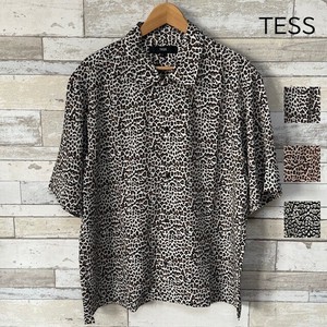 【2025春夏新作】【TESS】ヒョウ柄カラーシャツ