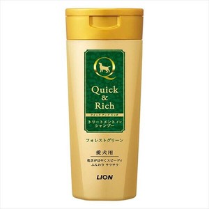 クイック＆リッチ　トリートメントインシャンプー　愛犬用　フォレストグリーン　200ML 【ペット用品】